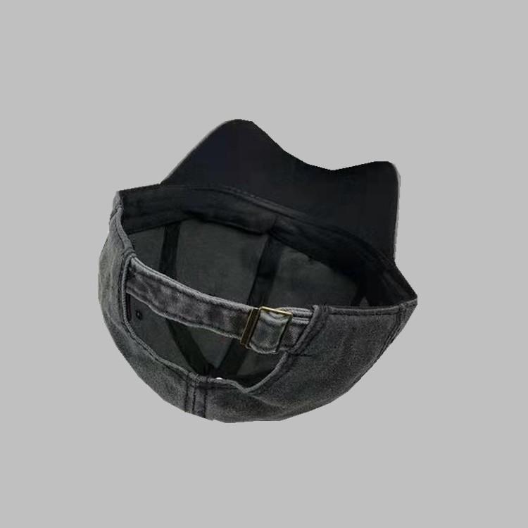 Aquarius Zodiac Embroidery Washed Cotton Baseball Cap for Women Trendy Stylish Sun-Shading Trucker Hat with Natural Texture