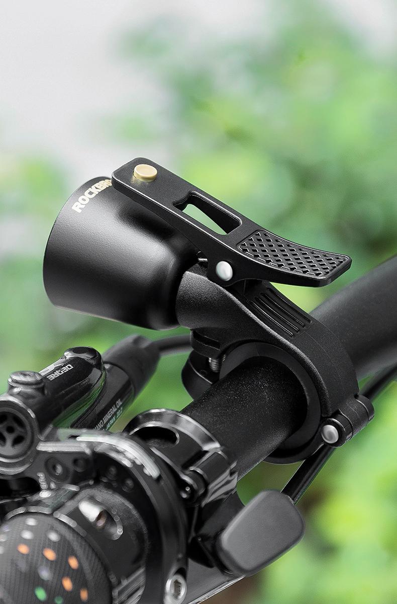 ROCKBROS Bike Bell Classic Bicycle Bell Mountain Bike Bells for Adults with Loud Sound and Fit for 0.87-1.25in/22.2-31.8mm Bicycle Handlebars
