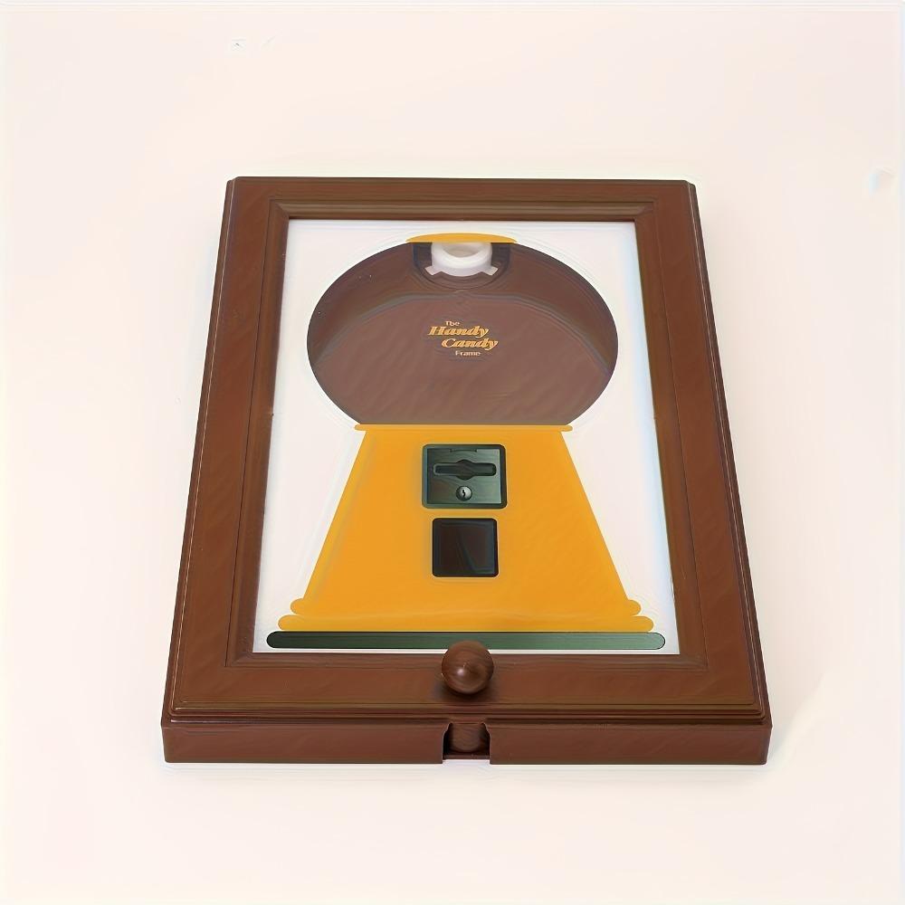 Candy dispenser, perfect Christmas gift candy distribution rack, square frame design, can be hung on the wall, equipped with candy distribution function