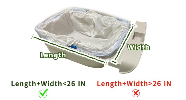 80 Count Litter Bags Compatible with Autoscooper 11 and NeakasaM1 Open-Top Self-Cleaning Cat Litter Box, 4 Rolls Cat Litter Waste Receptacles Bags (80 Count)