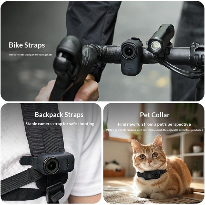 Raywowo Silicone Wrist Strap Mount For Osmo/GoPro Action Cameras, Adjustable Hand Strap For Backpack, Sports Camera Accessories