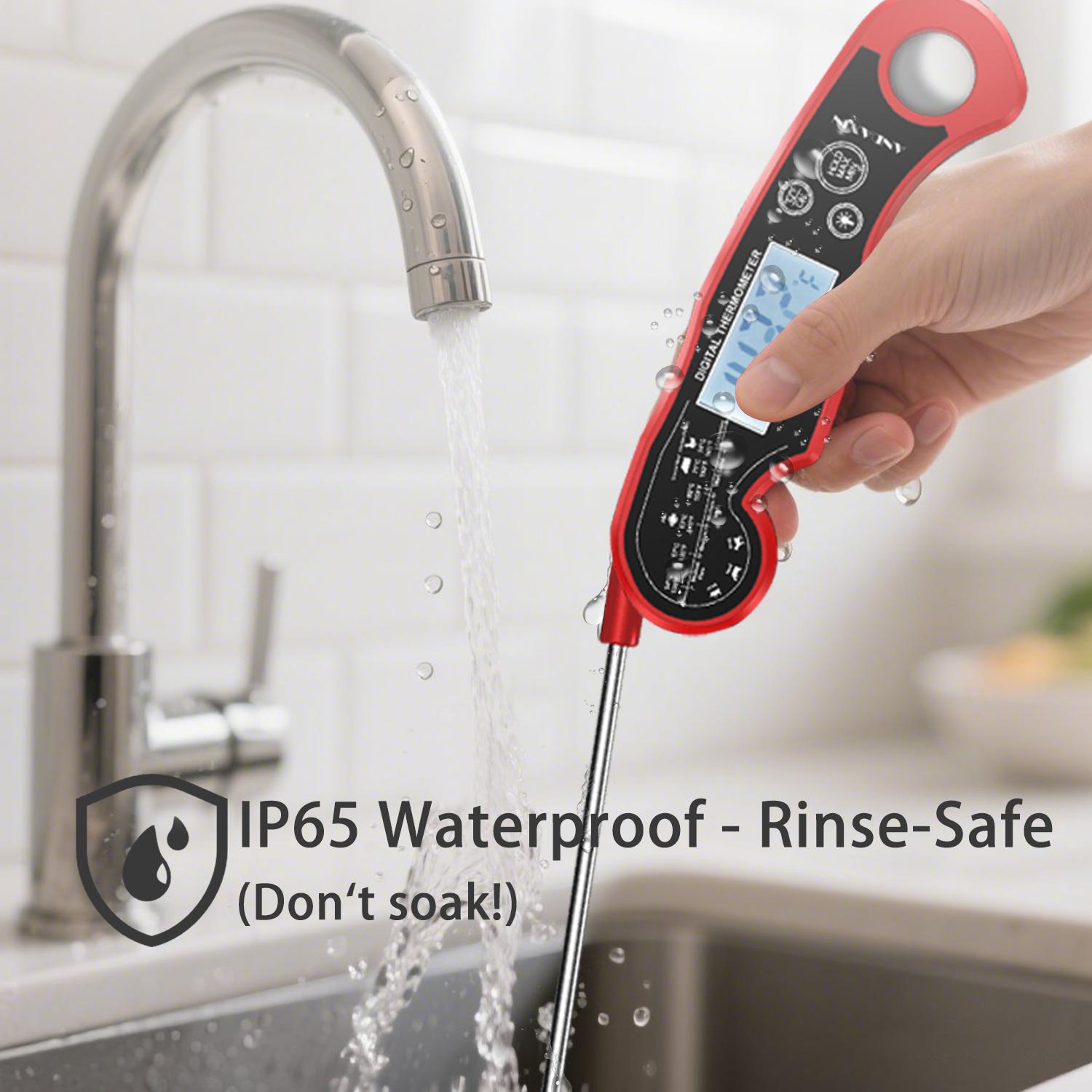 [BBQ Essential]Digital Meat Thermometer - 3s Instant Read Backlight Magnetic Waterproof for Steak Cooking, Grilling, Frying, Roasting Kitchen Utensils,Labor Day Special Gifts for Men Him Dad Birthday Kitchenware Oven Modern,Halloween Gift