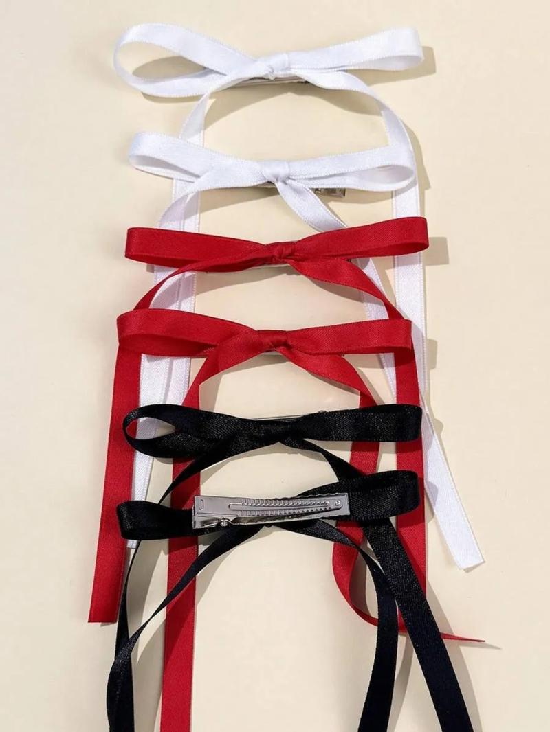 Elegant Bow Hair Clips for Women, Daily Use, Perfect for Back-To-School and Valentine's Day, Versatile Winter Accessories, Hairpins