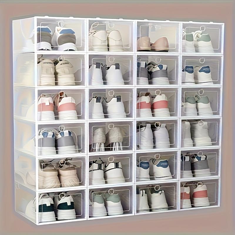 12piece high-value transparent shoe box | Stacking does not occupy an area, Drawer Storage Organizer