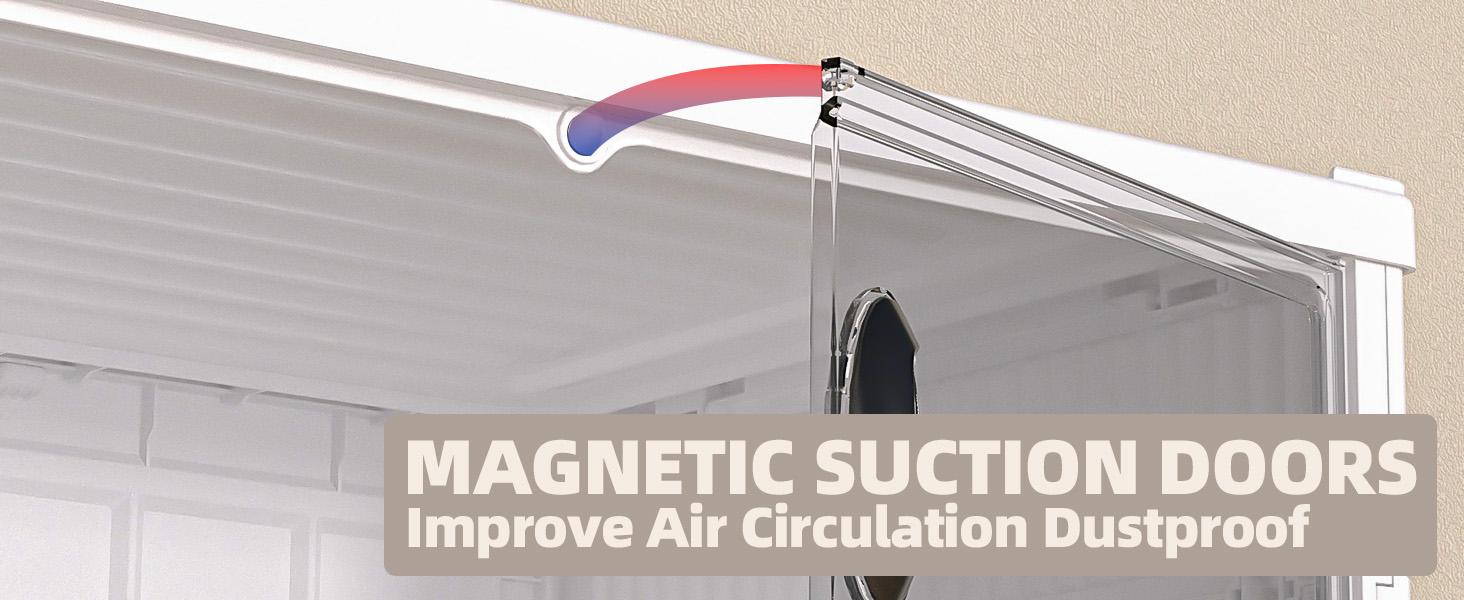 9 Tiers 36 Pairs Foldable Shoe Rack, Large Shoe Storage with Magnetic Clear Door, Easy Assembly and Freely Movable Shoes Organizer, Large Capacity Shoe Shelf for Living Room, Cloakroom, Entryway,Cosmetic Organizer 9 Tiers 36 Pairs Foldable Shoe Rack, Large Shoe Storage with Magnetic Clear Door, Easy Assembly and Freely Movable Shoes Organizer, Large Capacity Shoe Shelf for Living Room, Cloakroom, Entryway,Cosmetic Organizer