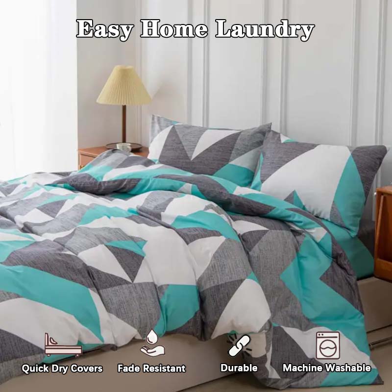 Geometric Pattern Bedding Set, Decorative Bedding Set, Modern Bedroom Fashion Decor, Soft Comfortable Fabric, Cozy Sleep Experience, Home Interior Design