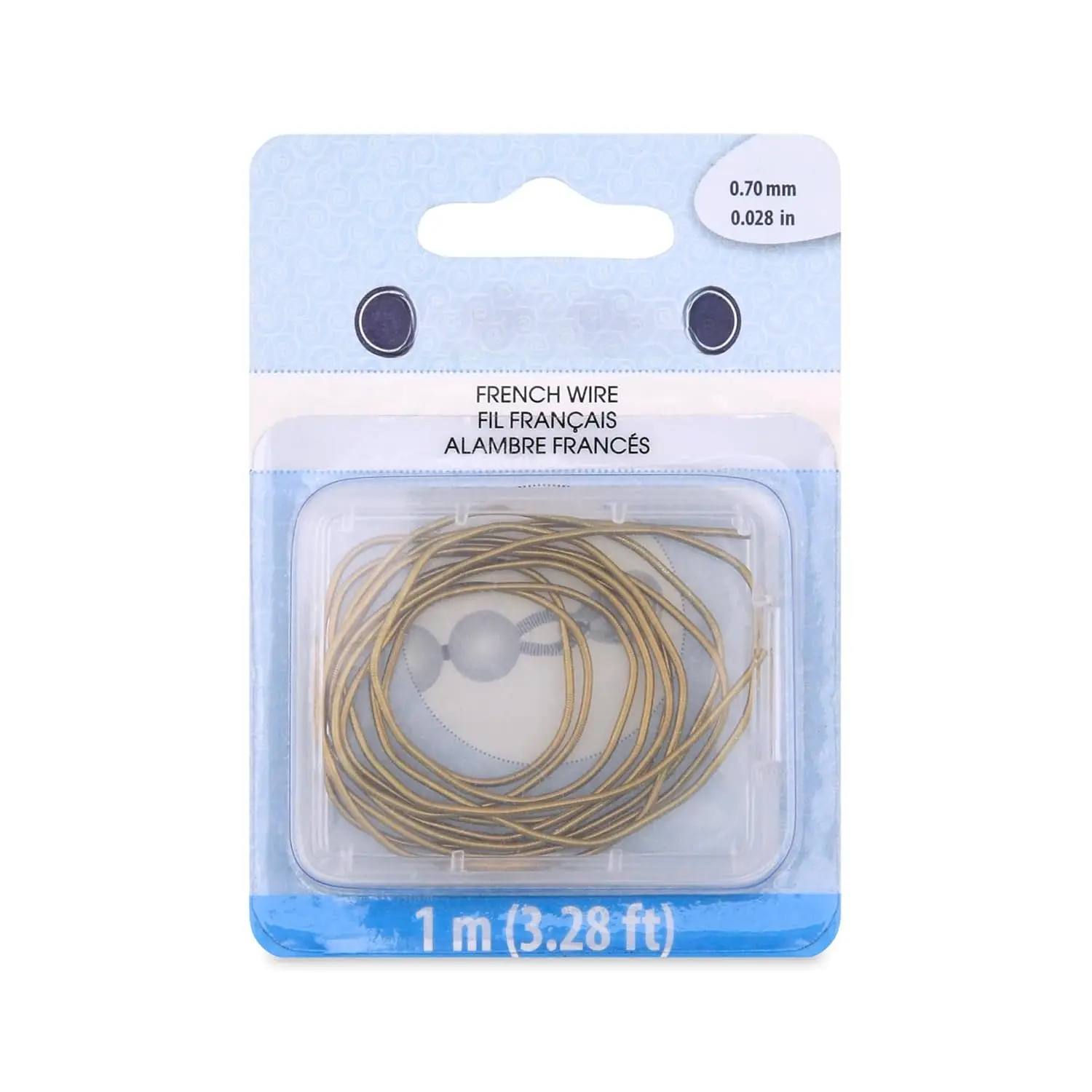 Wire, 0.70 mm / .028 in,  Bronze Color, 1 Meter