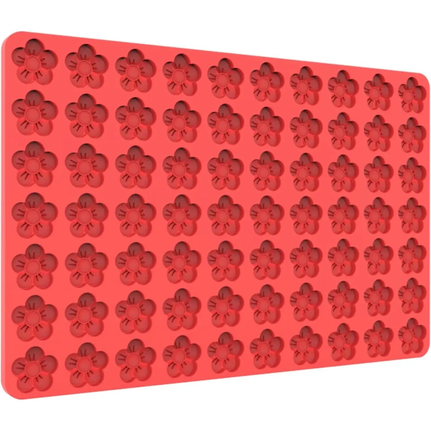 Silicone Candy Chocolate Gummy Molds Fondant Cake Mint Molds with Scraper
