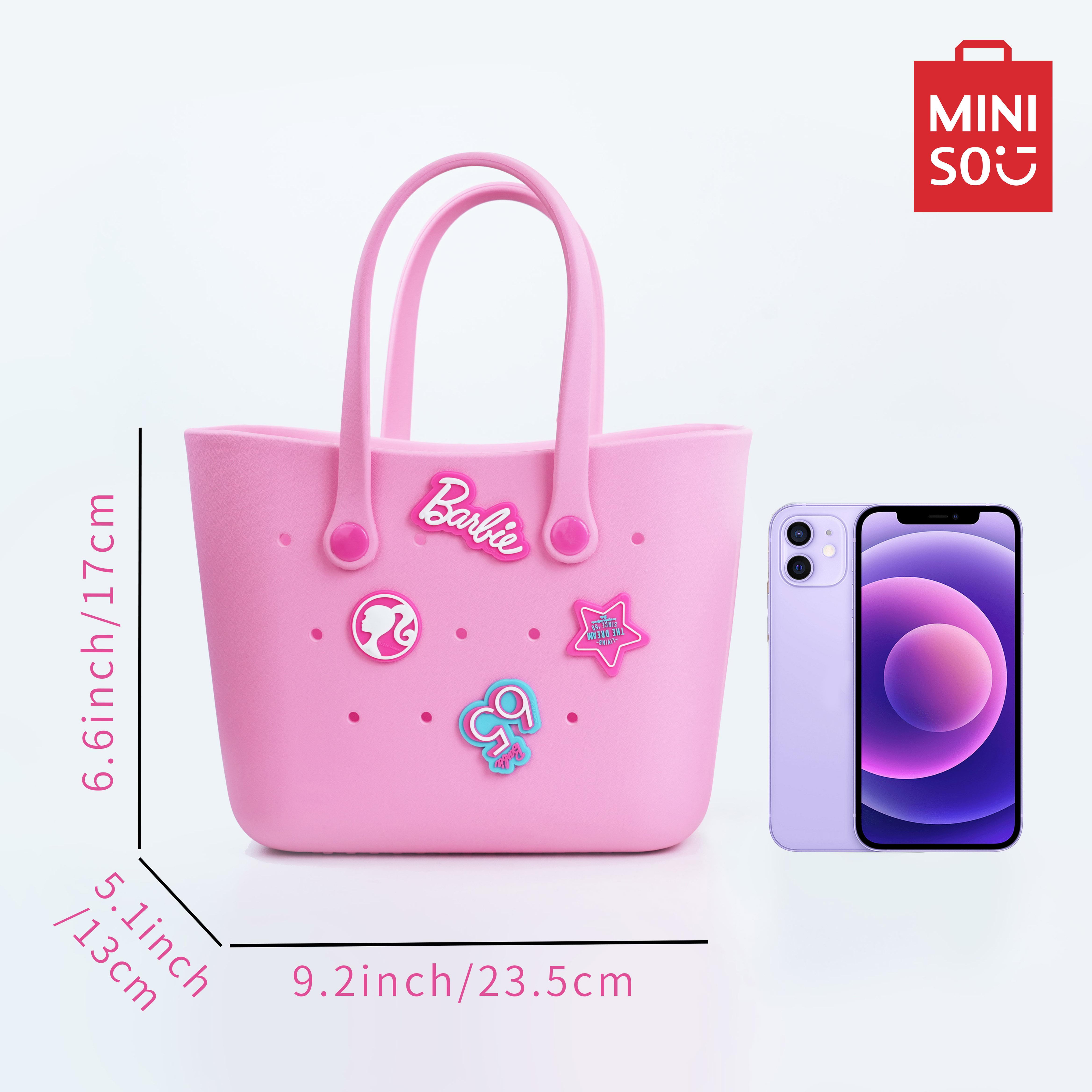 【Easter Gift Bag】Miniso Easter Shoulder Stylish Tote Bag Handlebag  Easter Basket For Easter Egg Hunt Kids Party Outdoor Picnic