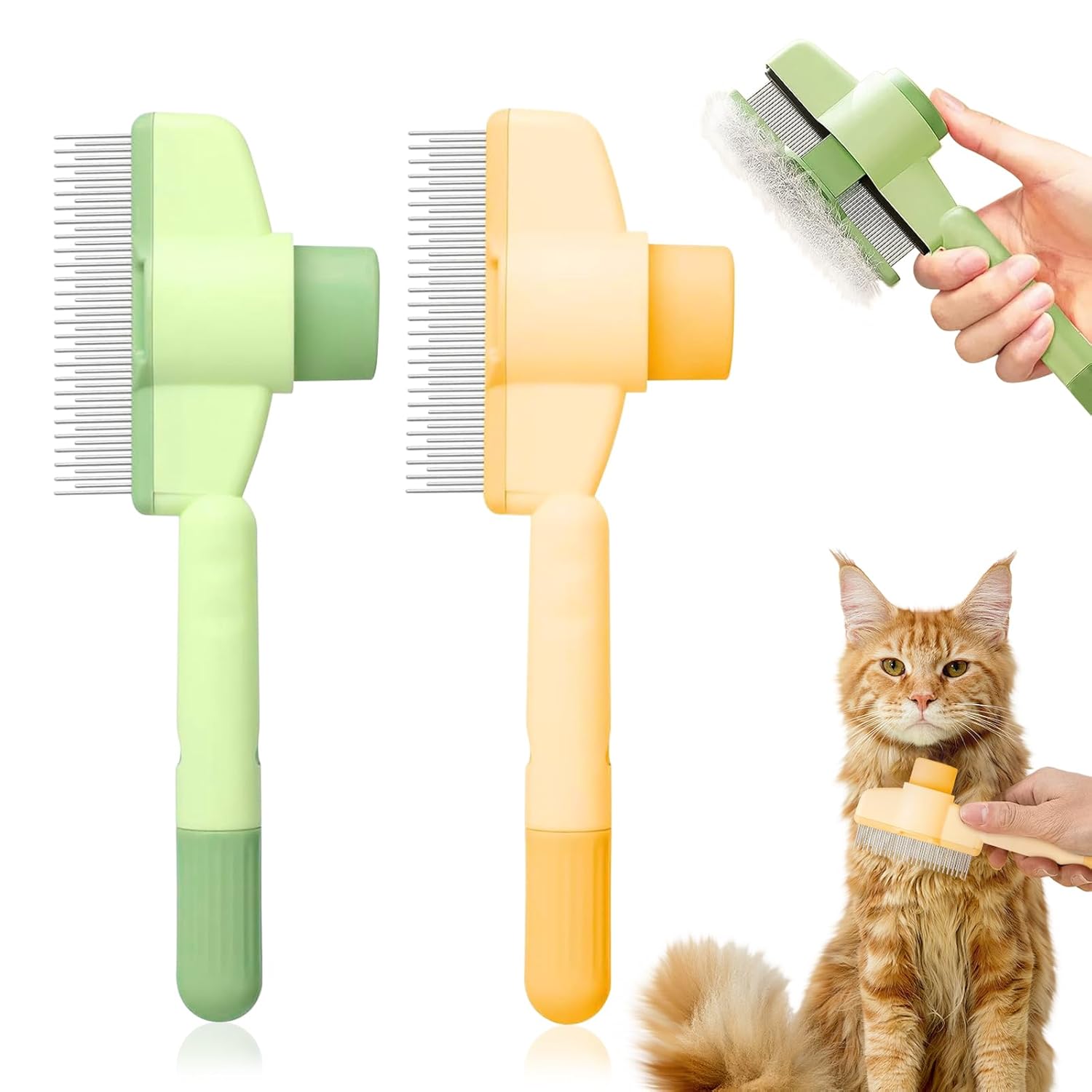 Avatore Cat Brush, Multi-Functional Pet Grooming Tool, Reduces Shedding & Pain Relief, Suitable for Short Hair Cats & Long Hair Cats