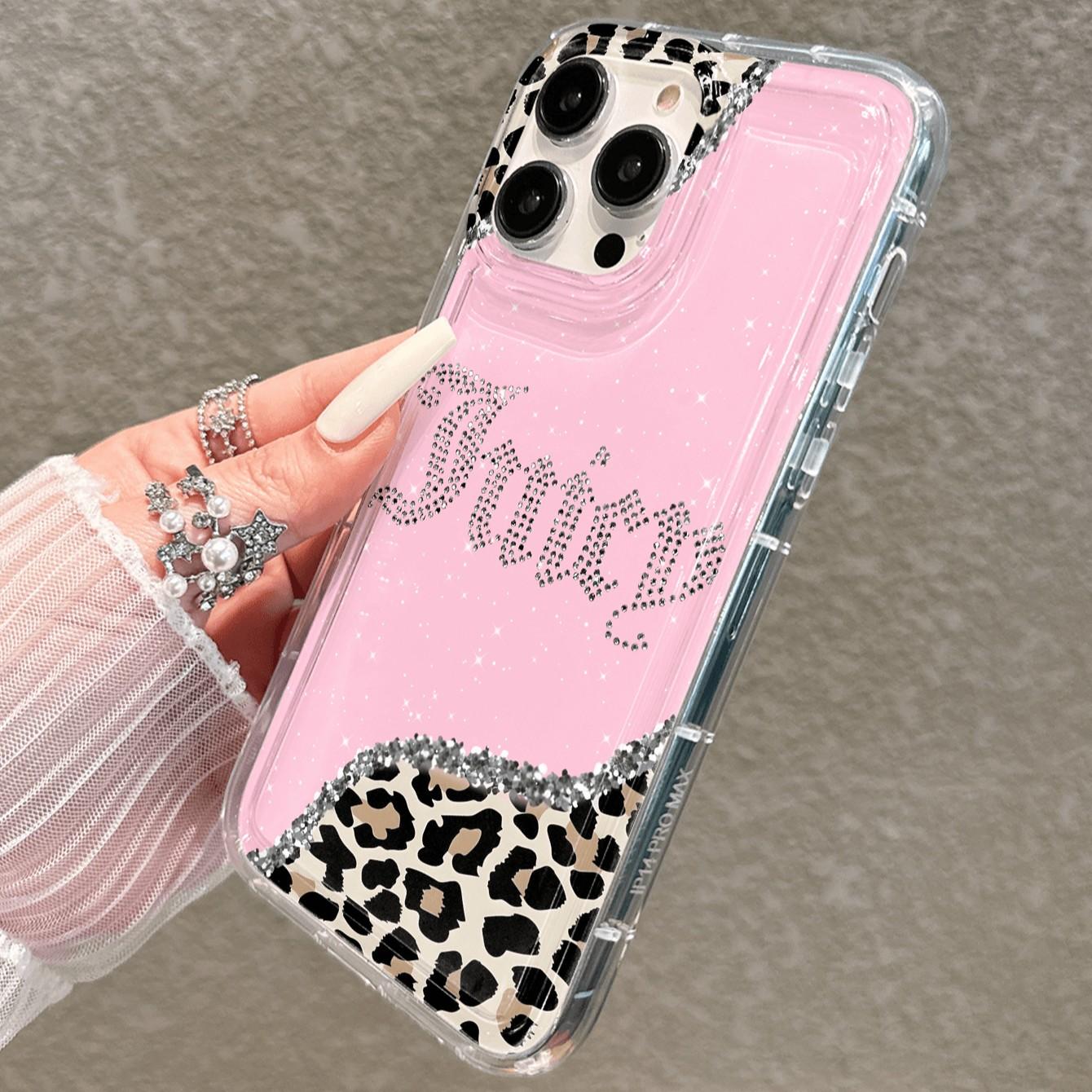 Transparent Card Slot Case, Leopard Pattern Thick Anti-Drop Phone Cover Compatible with iPhone 17/17 Pro Max/Air/11-16 Series