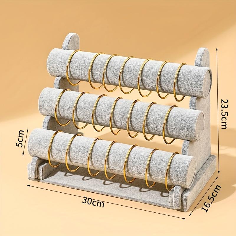 3-Tier Bracelet Display Stand Jewelry Hanger Watch Holder Organizer, Jewelry Hanger Stand for Bracelet Watch Necklace Storage