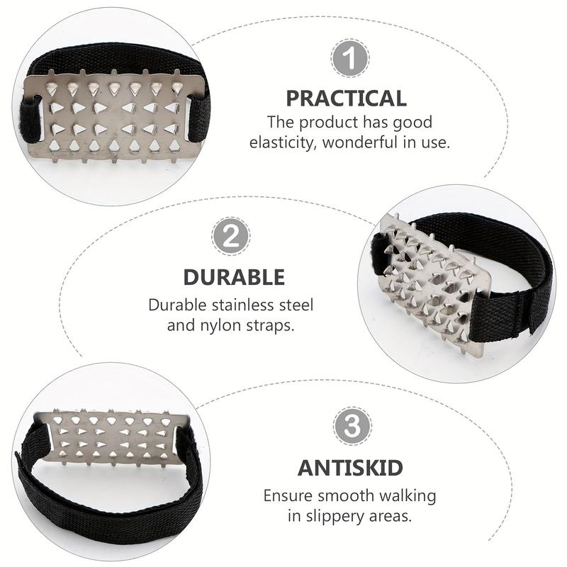 26 Teeth Claw Ice Gripper, Anti-Slip Traction Spikes for Hiking & Climbing, Durable Metal Cleats, Adjustable Strap, Winter Sports Gear