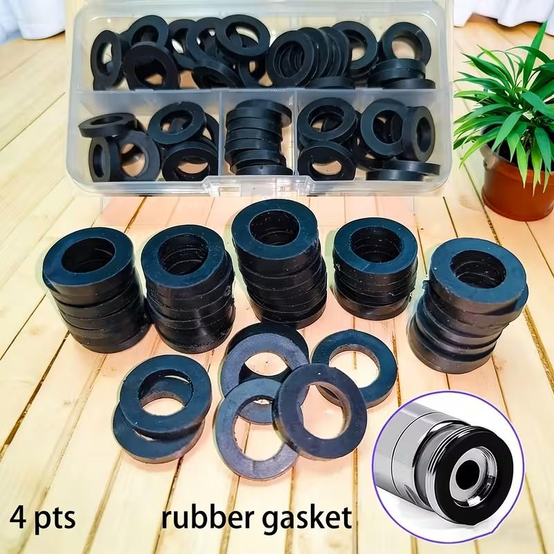 30pcs High-Quality Rubber O-Ring Set, Ideal for Wave Pipes, Shower Hoses, Faucets, Water Heaters, Durable and Non-Slip, Essential Repair Kit