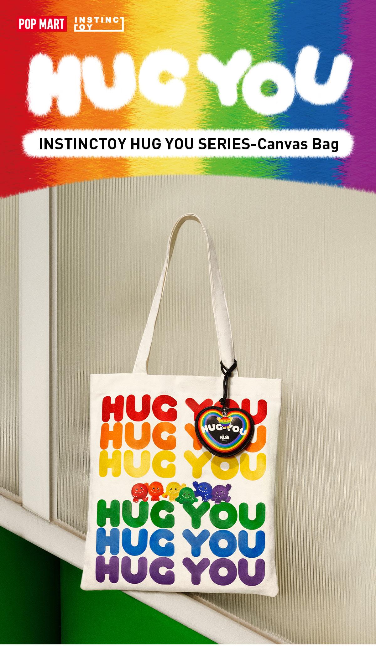 POP MART INSTINCTOY HUG YOU SERIES-Canvas Bag