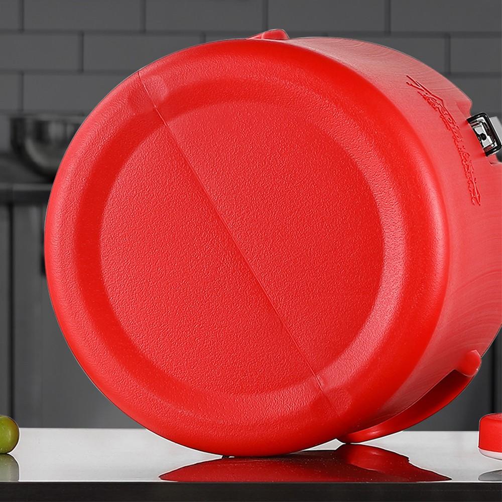 Multi-Functional Insulated Bucket, Lock-Closure Seal, Stainless Steel Inner Tank, Large Capacity Rice Porridge Soup Soybean Milk Container