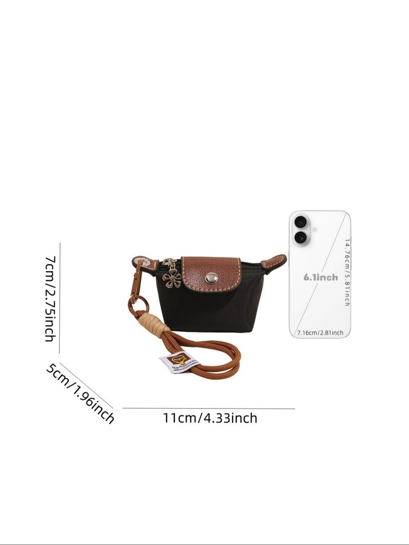 Women's Small Wallet with Detachable Nylon Wristband Coin Purse, Dual Pouch Wristlet, Zipper Closure, Decorative Bag, Christmas Gift for Young Girls, Gifts For Women