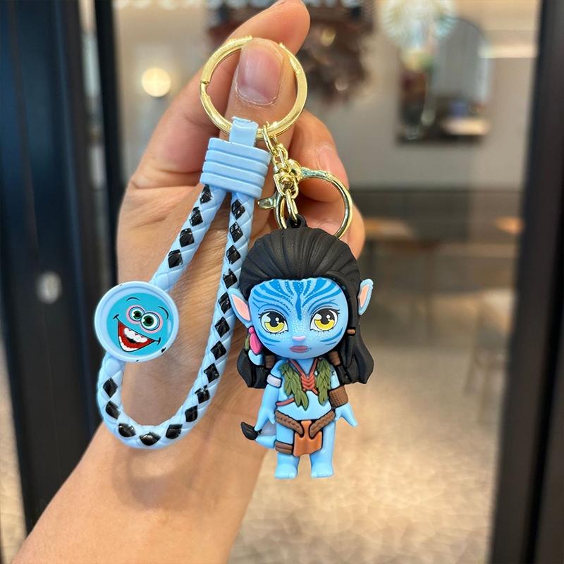 Avatar Keychain Accessories: Fun, Creative, Adorable Car Key Fob Pendant Decorations, 3D Key Ring, Ideal Gift for Family, Friends, Lovers, Perfect for Holidays, Parties, and Other Occasions, Keychain Series Figures