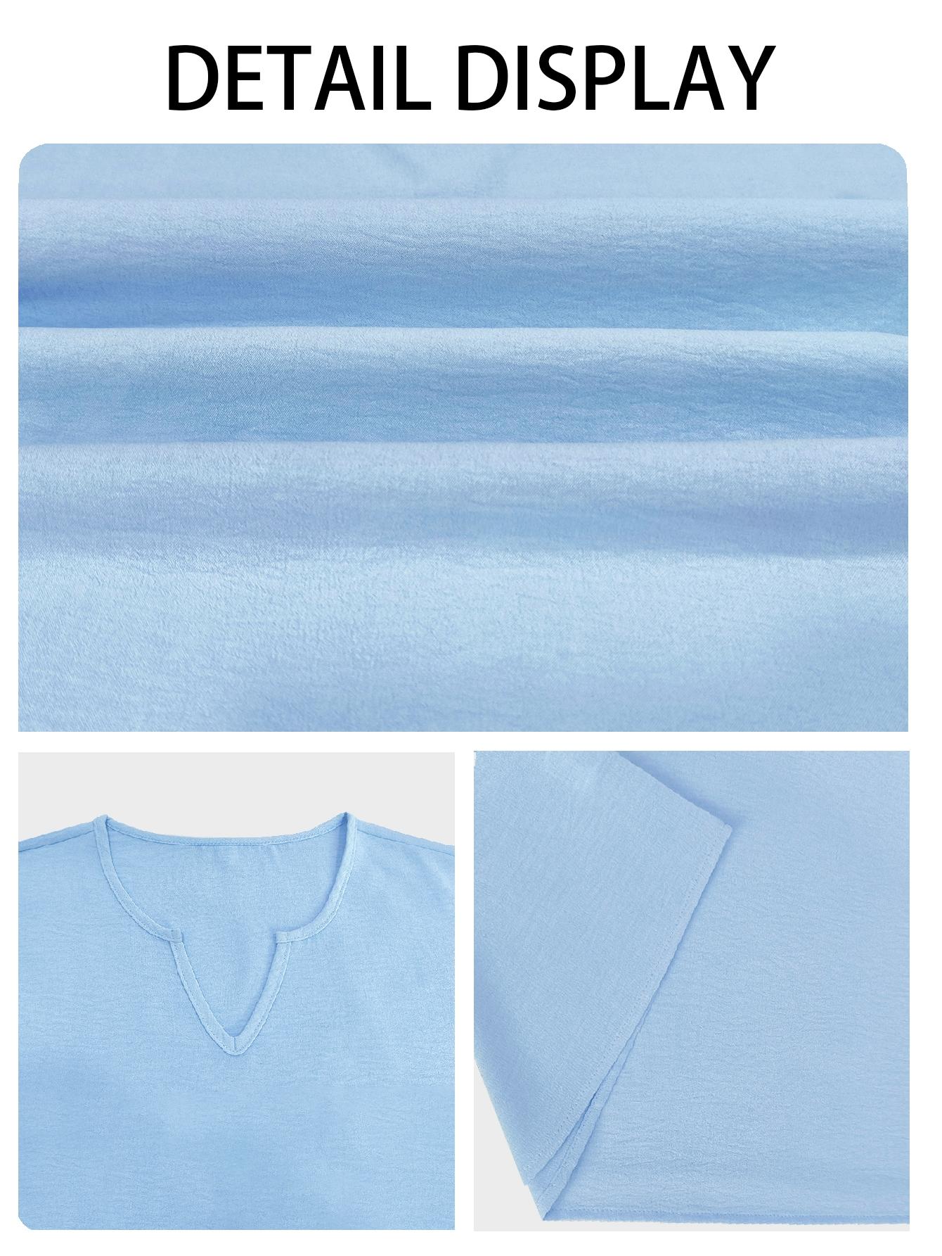 Elegant Plus Size Women's Solid Color Short Sleeve Fashion Top & Casual Wide Leg Pants Set, Summer, Comfortable & Stylish Elegant Plus Size Women's Solid Color Short Sleeve Fashion Top & Casual Wide Leg Pants Set, Summer, Comfortable & Stylish