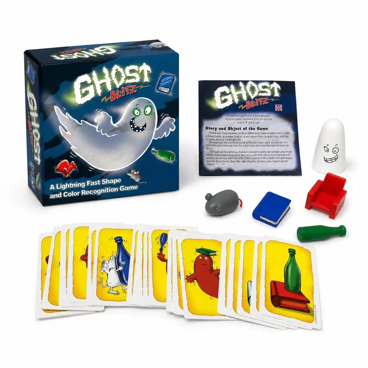 Ghost Blitz Fast Reaction Shape Color Recognition Board Game Kids Family Party Travel Brain Teaser English Version