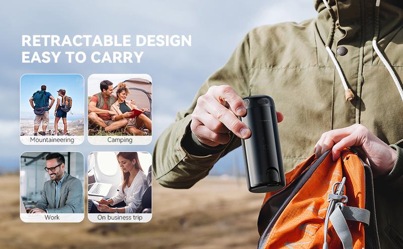 TikTokShopBlackFriday B10 Portable Travel Bidet 250ml USB-Type C Electric Rechargeable Handheld Mobile/Portable Water Sprayer for Men & Women, Personal Hygiene & Soothing Personal Self Care, Mother's Day Gift