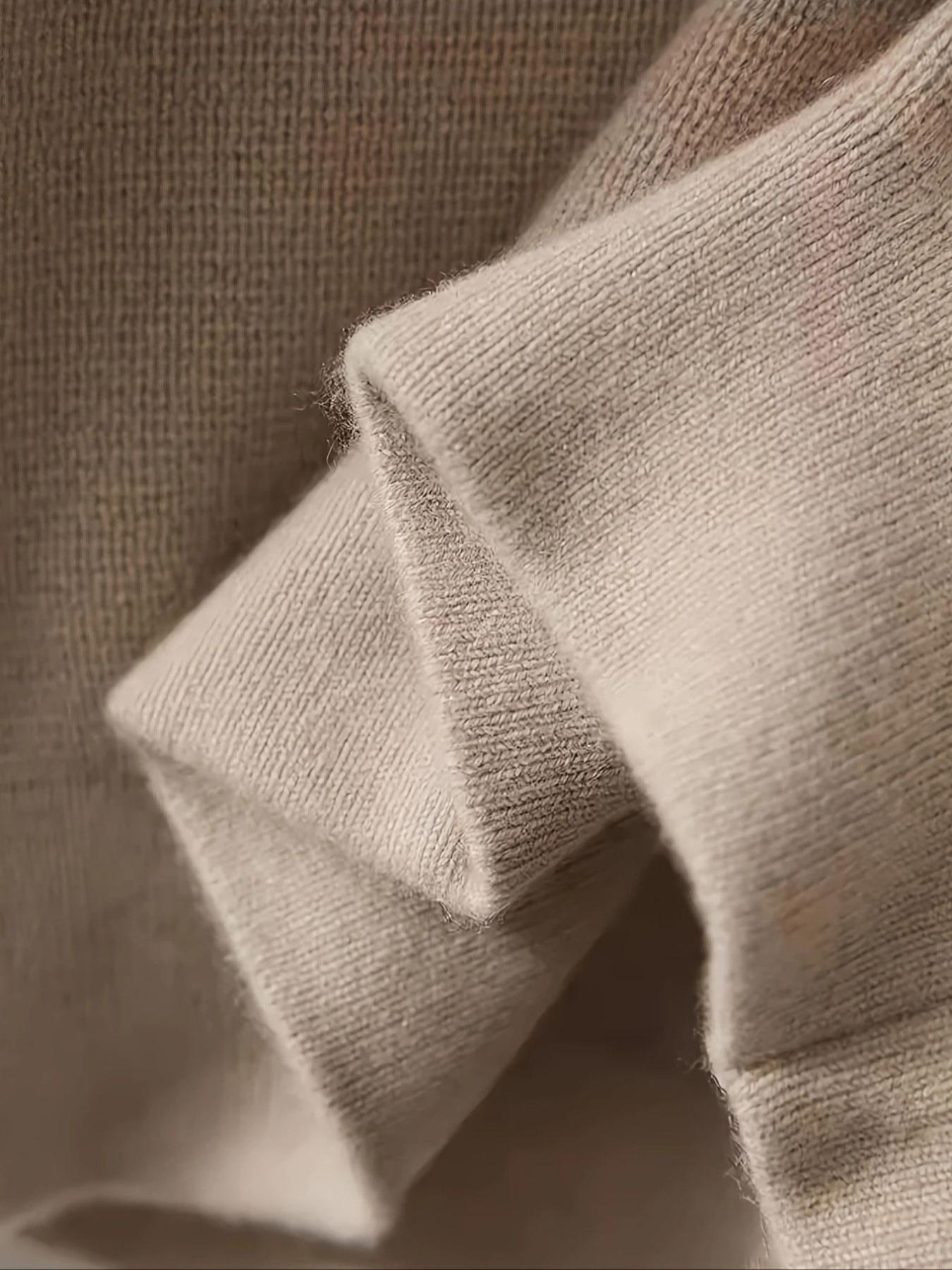 New Fine Knit Stand Collar Button Cardigan, Minimalist Plain Design, Loose-Fitting Fall & Winter Outerwear, Versatile Autumn Coat, Knitwear