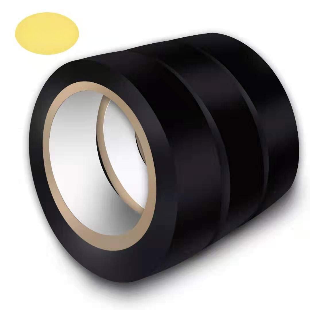 3 count Electrical Tape Black, 0.62 in X 49 ft | Flame Retardant Indoor Outdoor High Temperature Resistance Electric Tape,   Tape