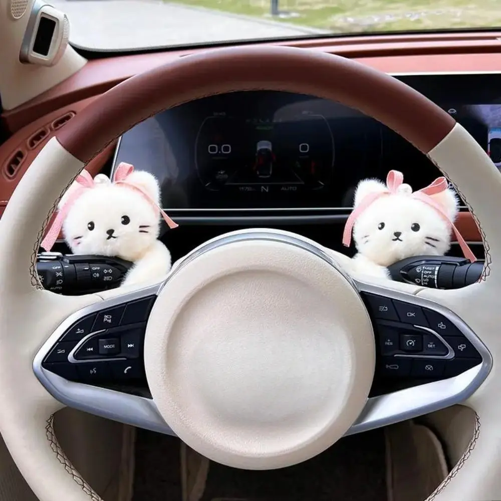 Car Interior Decor for Women, Cute Cartoon Resin Figurine, Girly Low Profile Car Accessories for Dashboard with Non-Slip Base, Accessories For Car