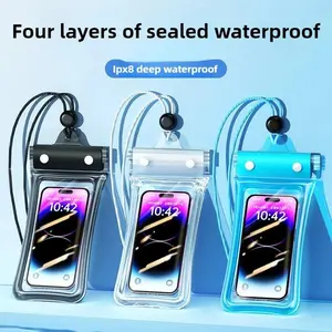 Universal Waterproof Phone Cases Bag For Various models iPhone Xiaomi Samsung S24 Ultra Swim Cover Airbag style 3Folding Seal