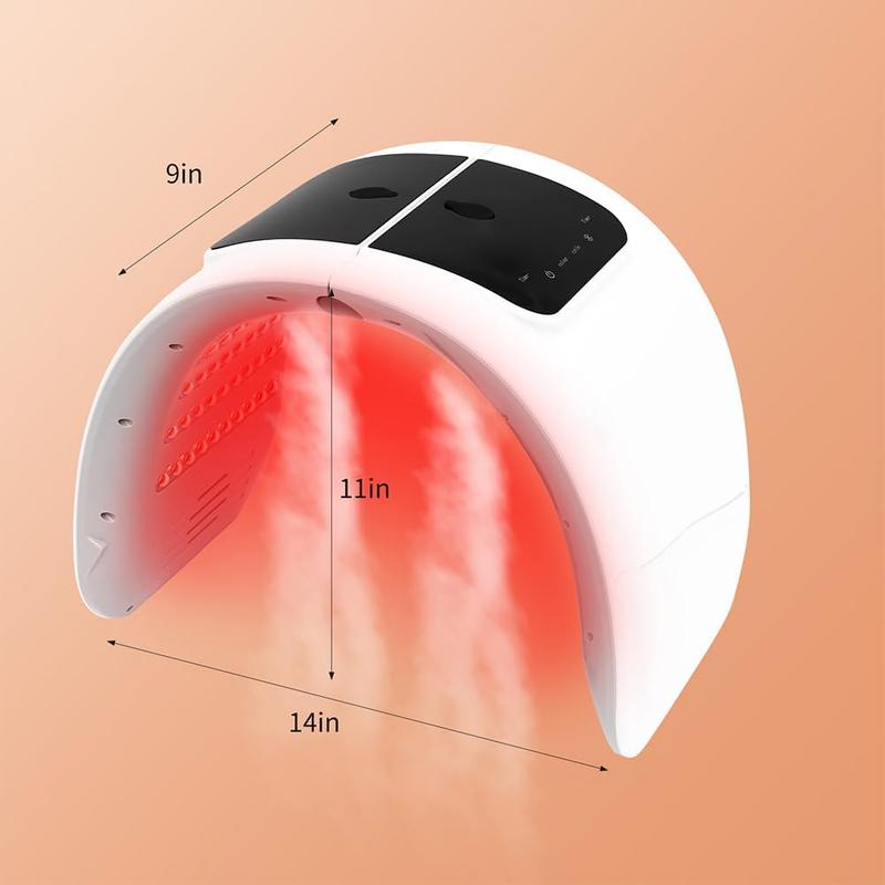 Red-Light-Beauty-Mask 7-Color LED Light Beauty for Face with Spray Function Gentle Skin Care Tool for Face Neck Body Home Use Gift Storage Friendly