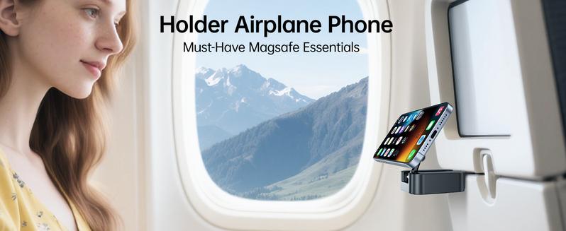 Travel Stand-MagSafe 2025 New 360° Rotating  Foldable Retractable Stand with Powerful Magnet, Women's Cell Phone Holder Travel Essentials,  Essentials, Hands-Free Magnetic Mini Travel Accessory