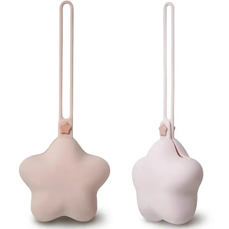 Silicone Pacifier Holder Case: Cute Portable Pacifier Case, 2 Pack