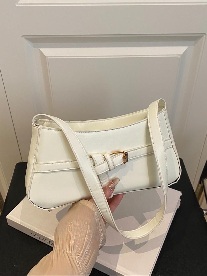 Elegant Women's Shoulder Bag with Belt Decoration, Casual Fashion Crossbody/shoulder Bag, Ideal Gift for Daily Use, Versatile Design, Everyday Bag