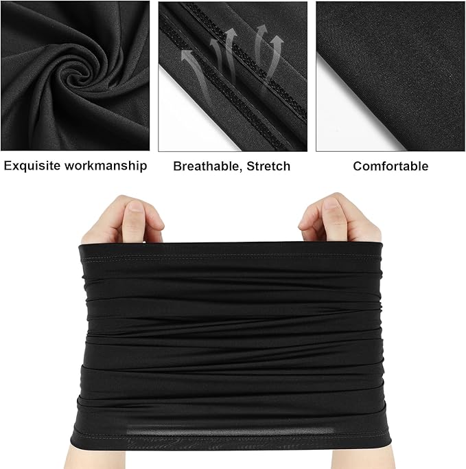 6pcs Winter UV Protection Cooling Neck Gaiter Face Mask Men Women Seamless Bandana Rave Face Cover Scarf Mask, Balaclava, Headband, Head Wrap, Great for biking, fishing, climbing, and construction work, American & Mexican Headwear