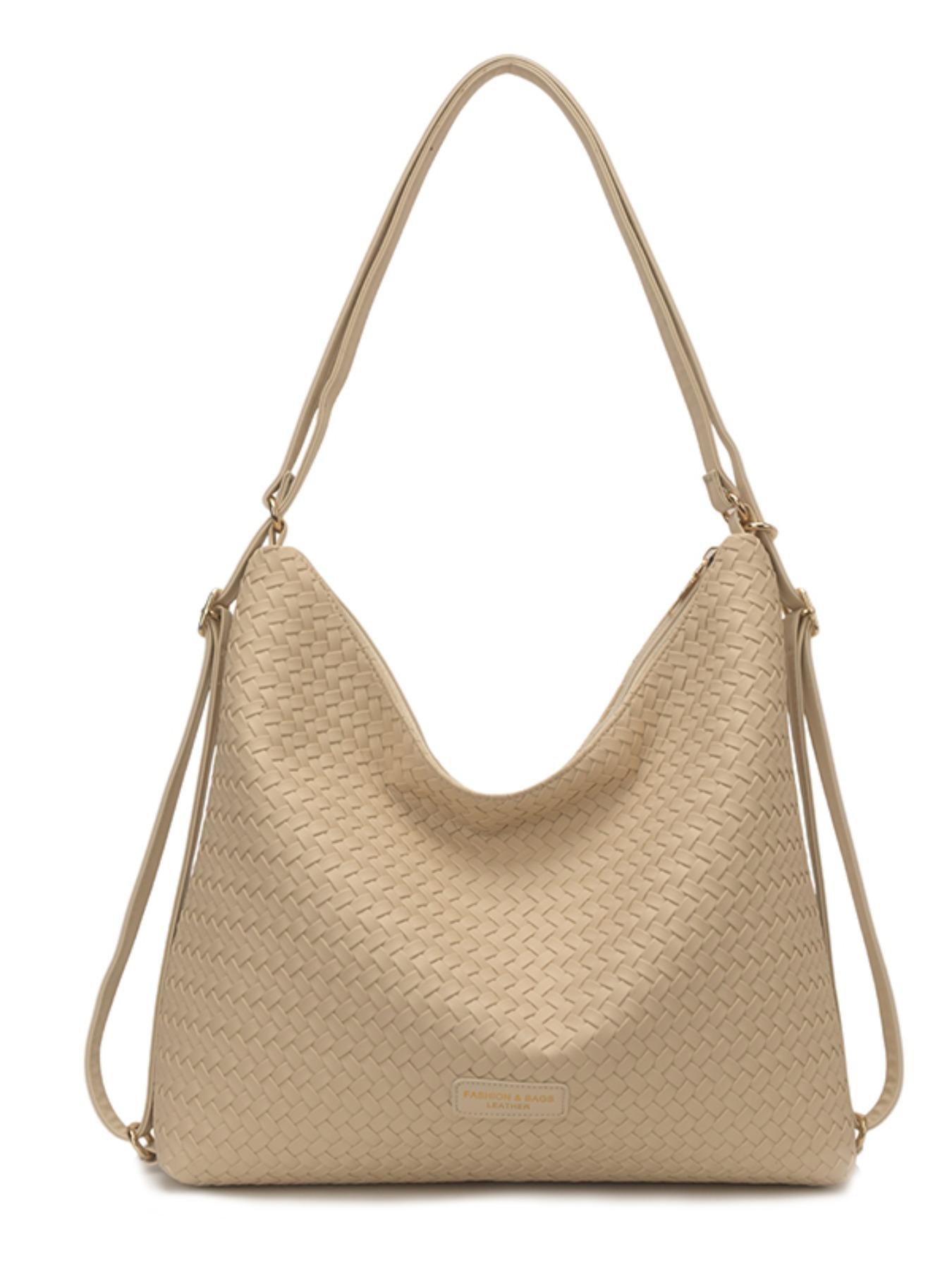 Elegant Retro Large Bag for Women, 2026 New Fashion Soft Leather Tote, High Capacity Commuter Shoulder Bag, PU Material, Multiple Colors Available