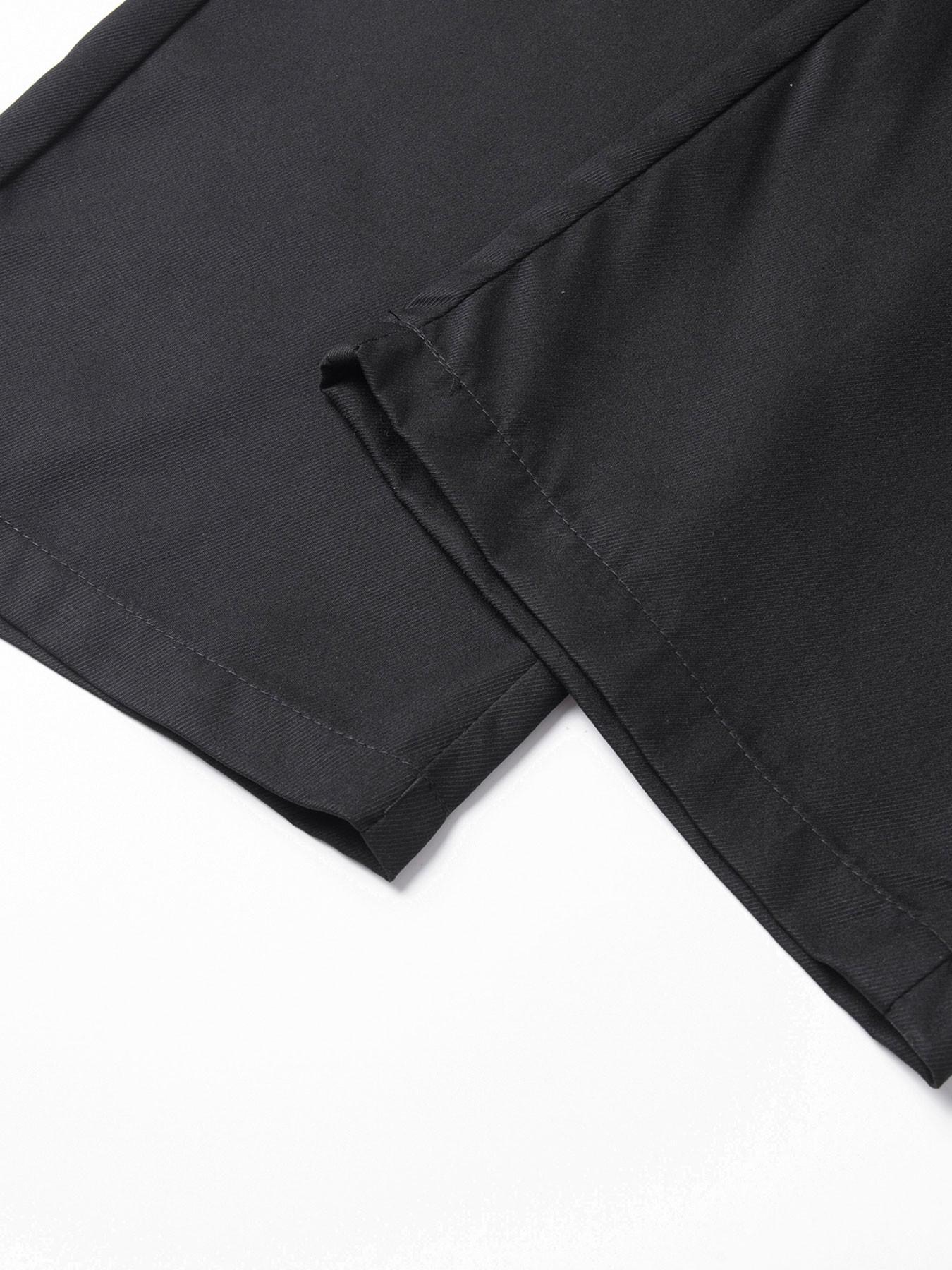 Men's Work Pants 3-Pack, Casual Tie-Waist Loose Fit Straight Leg, Multiple Pockets, Breathable Lightweight Streetwear, //