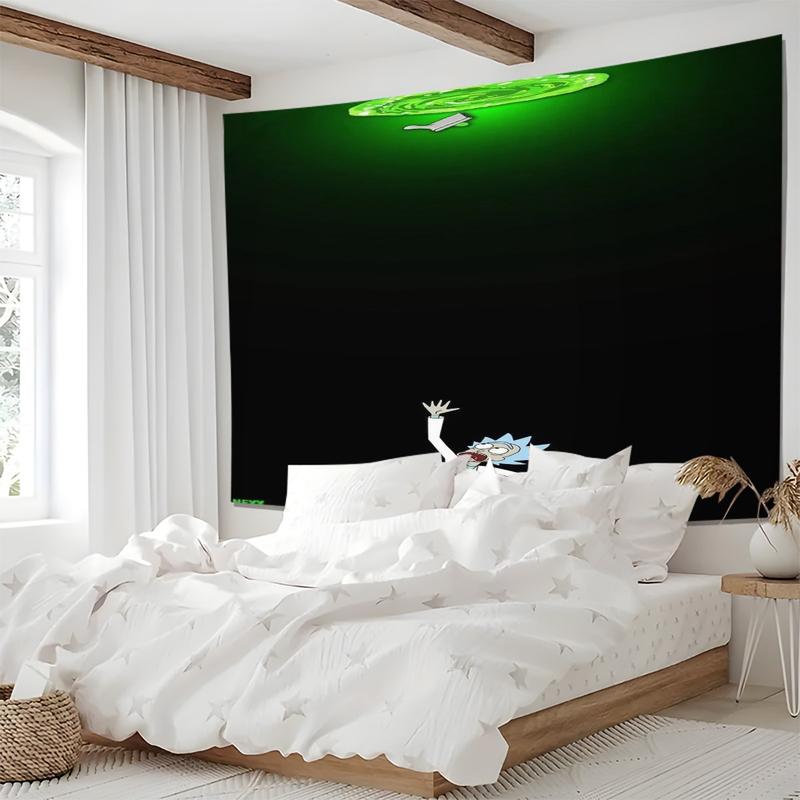 Rick and Morty Pattern Durable Decorative Tapestry for Home Decor, Stylish Room Flag, Unique Wall Art for Living Room and Bedroom, Gift for Kids and Teens Rick and Morty Pattern Durable Decorative Tapestry for Home Decor, Stylish Room Flag, Unique Wall Art for Living Room and Bedroom, Gift for Kids and Teens