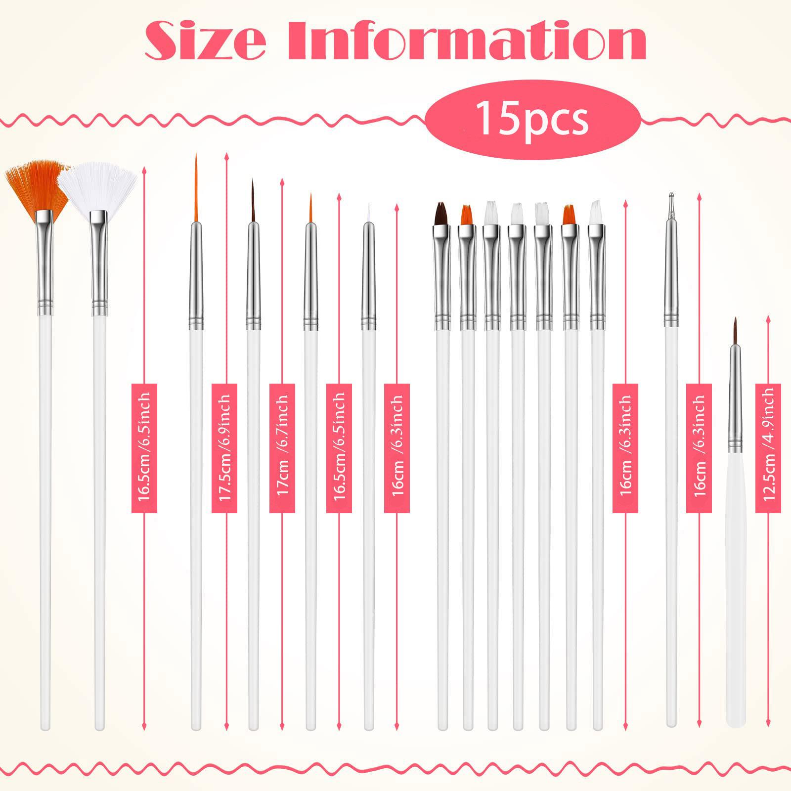 1 set/ 15pcs Cake Decorating Brushes Cake Painting Brushes Food Paint Brush Multiple Function Fondant Brush Cookie Brushes DIY Tool Set Cake Decorating Painting Tool Icing Pastry Brush for Baking Pastry Decorating Tools