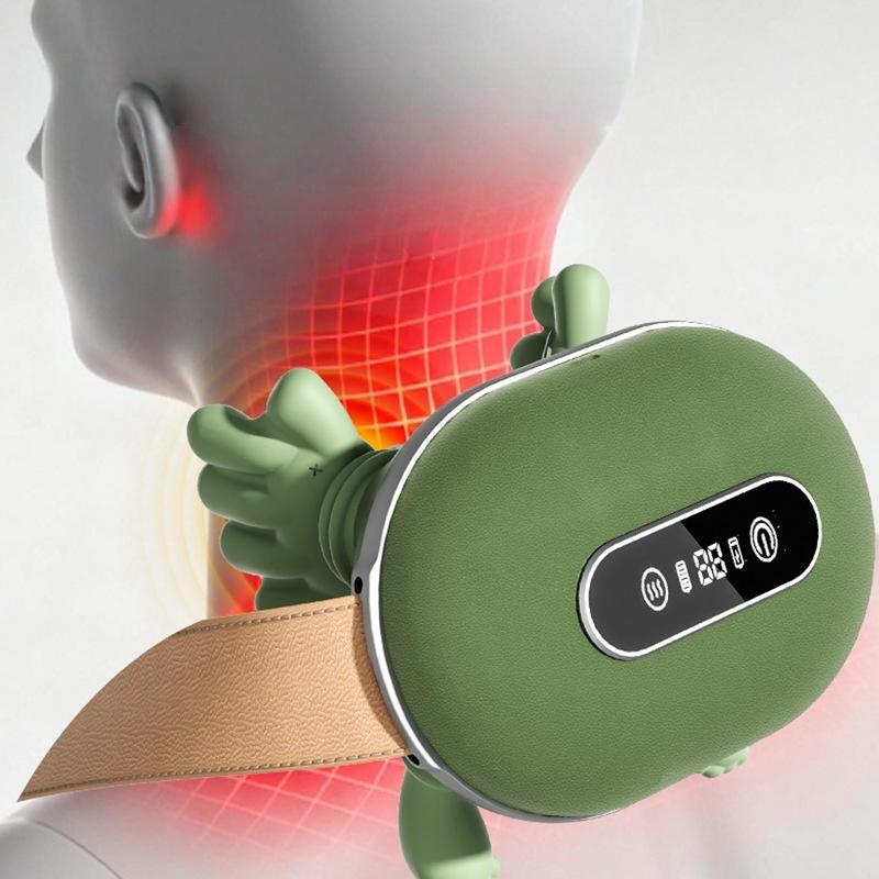 4D Human-like Neck & Shoulder Massager，Your Personal Masseur at Home，4D Neck Relaxer  Deep-Kneading Nodes & Soothing Heat，The Ultimate Wellness Gift: 4D Intelligent Neck Massager with Auto  Memory Function