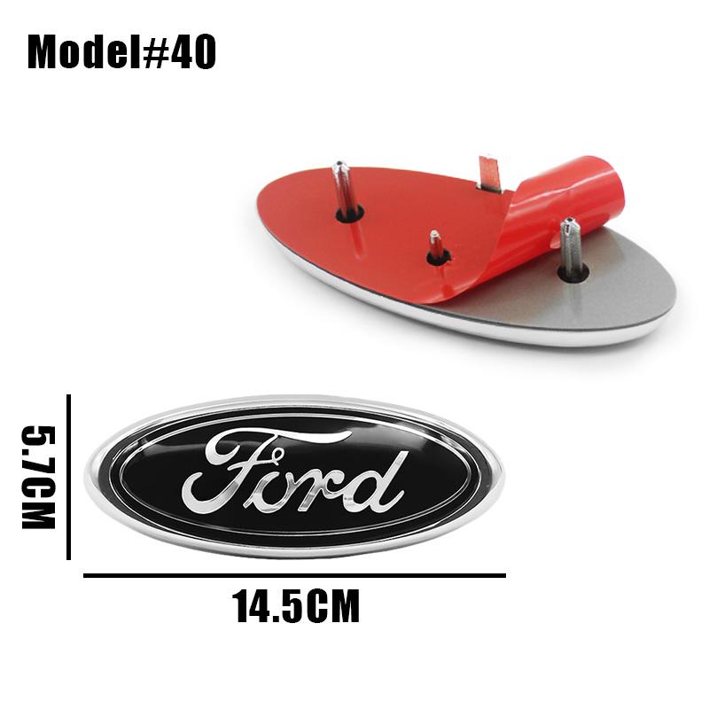 22.3cm 14.5cm Car Styling Logo Front Grille Emblem Rear Trunk Badge Accessories For Ford Mondeo MK2 MK4 F150 F250 F250 GT GT500 Decal For Cars