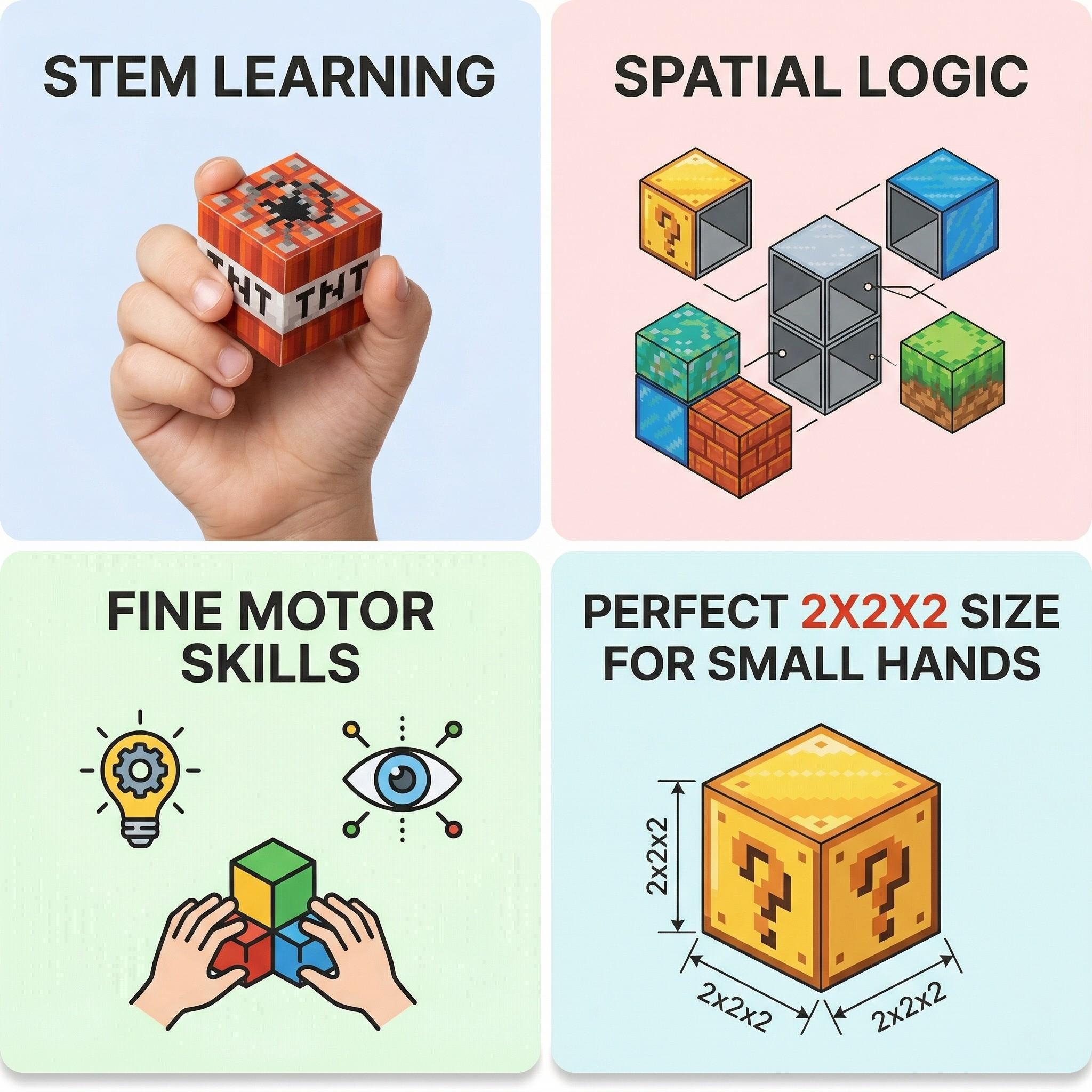 Magnetic Blocks-500pcs Set | STEM Montessori Sensory Magnetic Building Blocks in Random Assorted Styles | Large Magnetic Tiles, Magnet Cubes for 3D Spatial Thinking | Creative Construction Christmas Birthday Gift for Kids 3-8