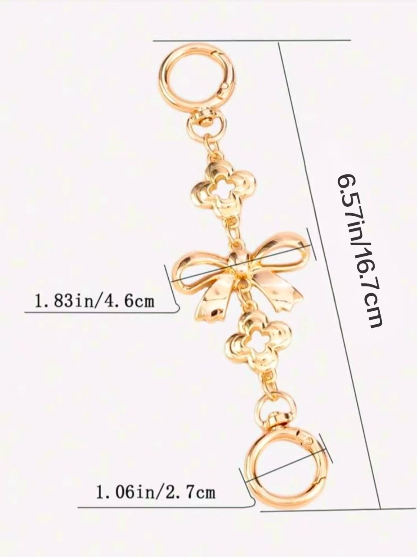 2-Pack Bag Extension Chains, Handbag Shoulder Strap Extender, Replacement Accessories for Crossbody Bags, All Seasons Use, Fashion Chain Strap