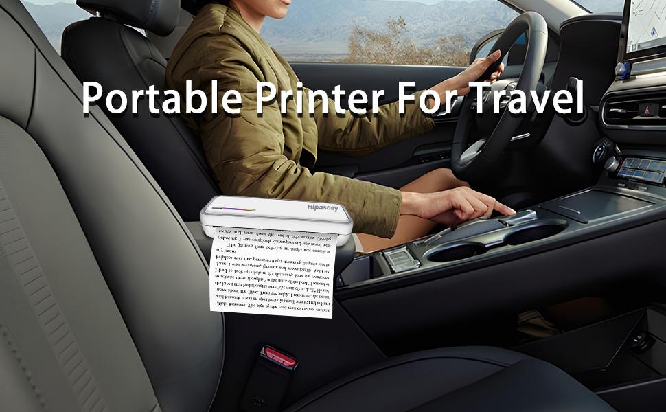 Portable Thermal Wireless Printers for Home Use, Inkless-Bluetooth-Printer Support for 8.5"x11" US Letter & A4 Size Thermal Paper Compatible with iOS, Android & Laptop for Tattoo,Travel,Office，office accessories