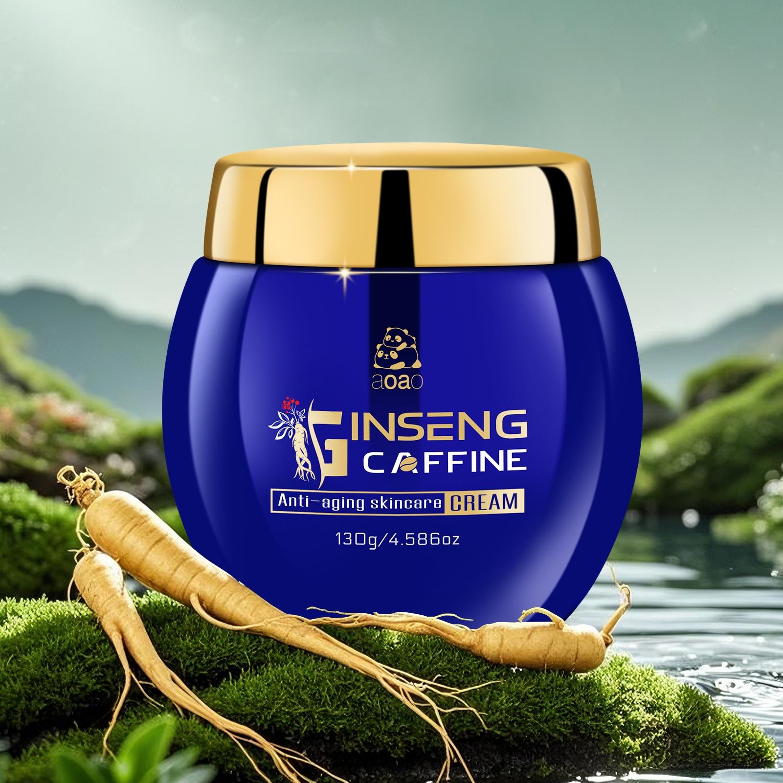 Ginseng Face Cream with Niacinamide and Hexapeptide, Firms & Smoothes Wrinkles, Moisturizing Day Night Cream skincare 130g