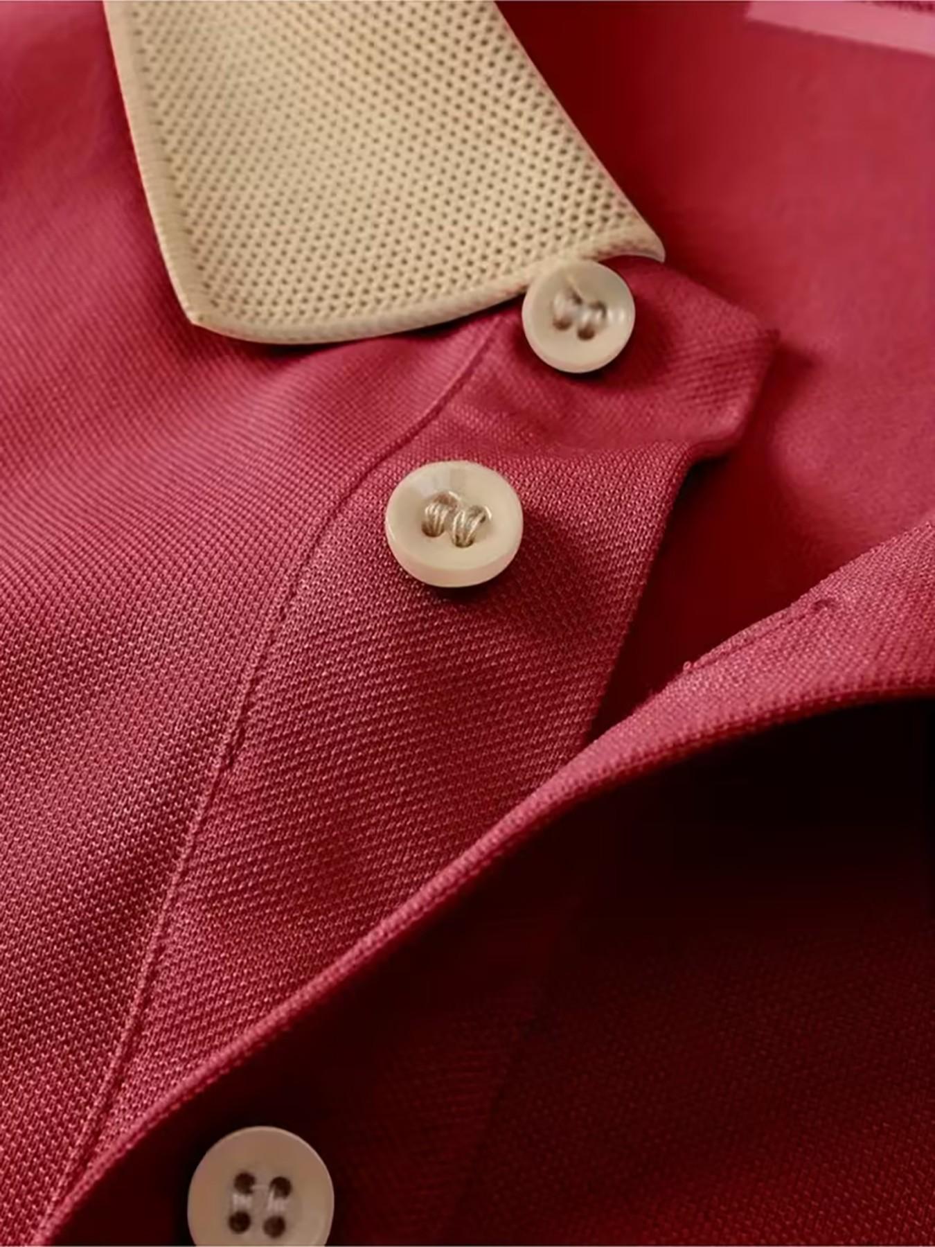 Men's Pringle Scottish Lion Emblem Polo Shirt, Breathable Cotton Slim Fit, Casual Business Style, Ideal for Golf, Commute, Office