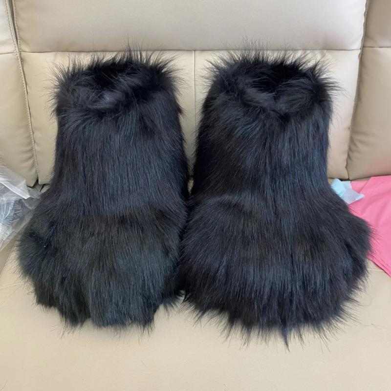 New Kig Fursuit Cosplay Paw Shoes Furry Fursuit Cosplay Rubbit Cat Boots Cute Fluffy Animal Manga Party Cos Wearable Costume