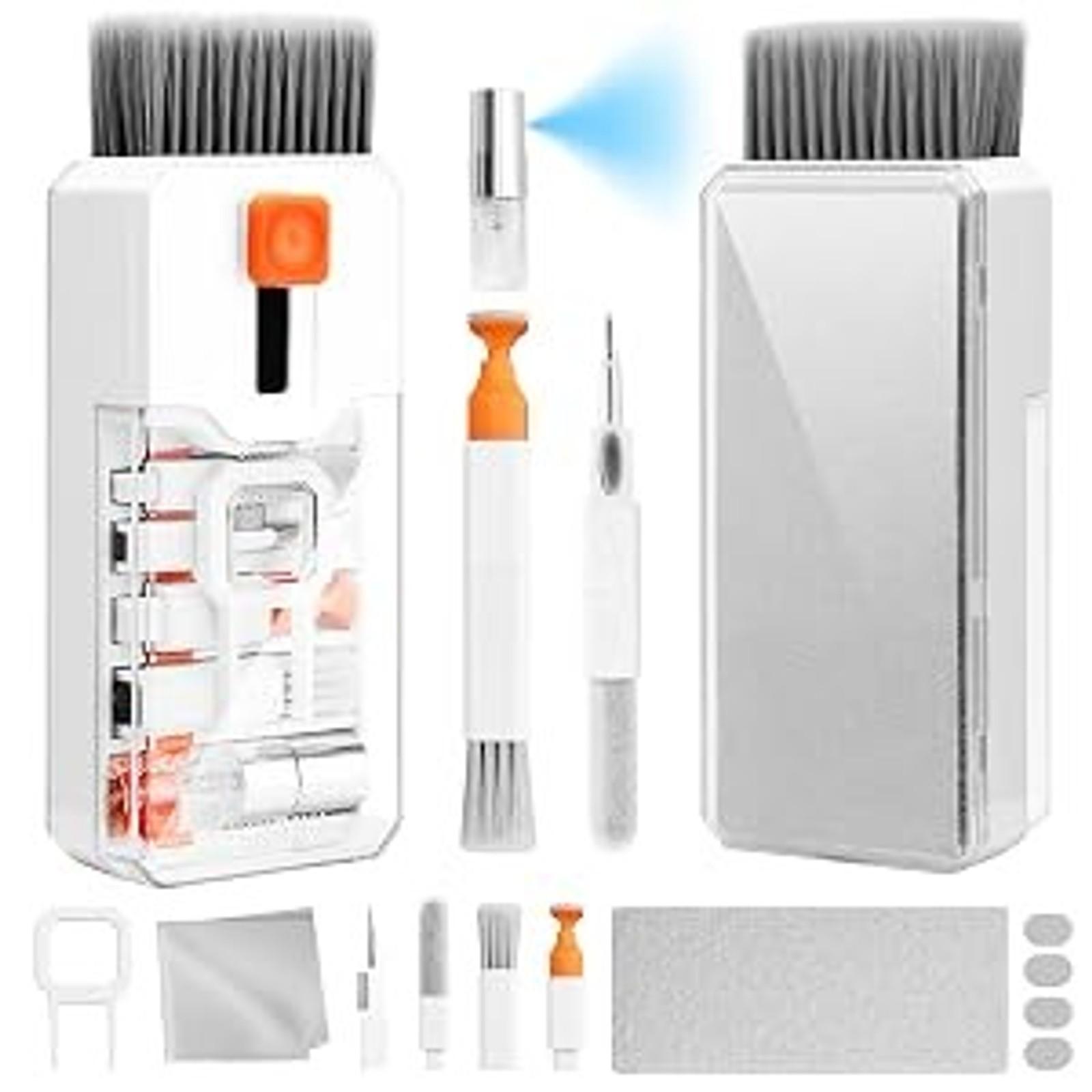 Keyboard Cleaning Kit Laptop Cleaner, All-in-1 Computer Screen Cleaning Brush Tool, Multi-Function PC Accessories Electronic Cleaner Kit Spray for iPhone iPad Macbook Earbud Camera Monitor with Patent