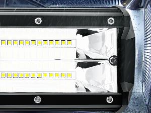 Nilight Side Shooter LED Light Bar 2PCS 5.5Inch Quadruple Row Spot Flood Combo Lights – With Wiring Harness Kit for Fog Driving Work Light on Truck SUV ATV UTV dealsforyoudays