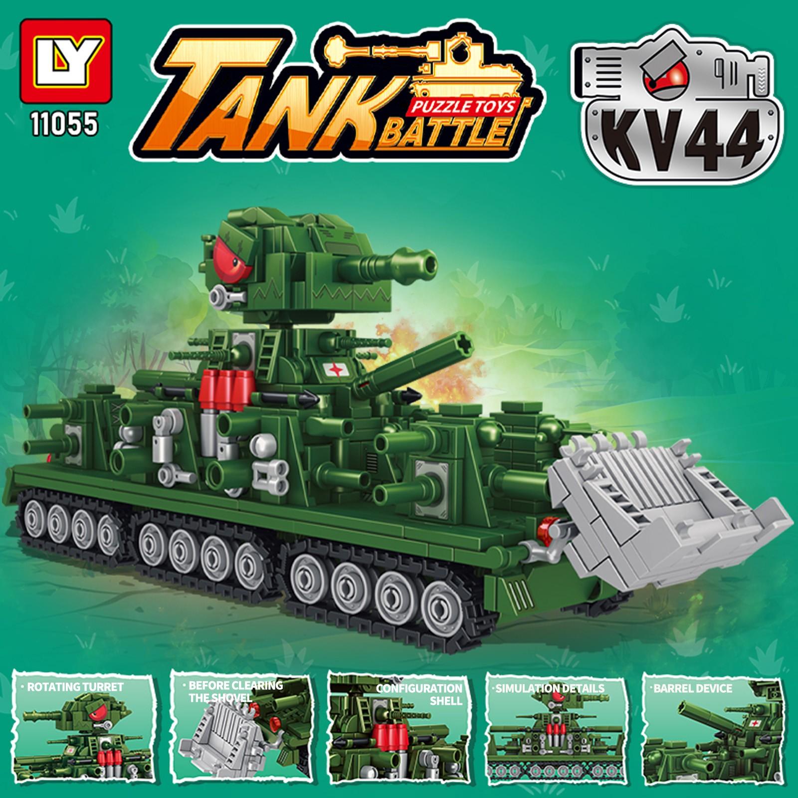 Tank Model Building Toy, Military Vehicle Building Set, Movable Block Model, Home Decor & Party Decoration, Perfect Gift for Boys & Military Enthusiasts