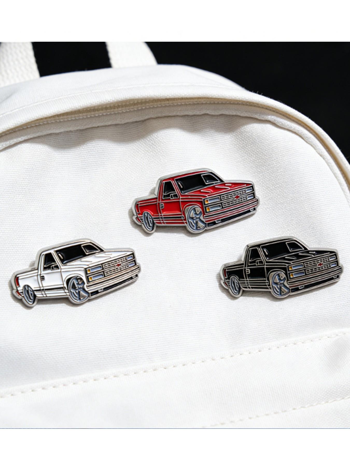 3-Piece Chevrolet 454 SS Hat Clip Pin Set, 90s Retro Classic Truck Enamel Brooch, Enamel Lapel Pins, Vintage Racing Golf Hat Clips for Chevy Fans & Truck Enthusiasts, Metal Alloy Cap Pin Gift for Men, Men Accessories